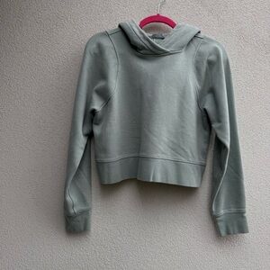 Lululemon Loungeful Cropped hoodie silver blue 6